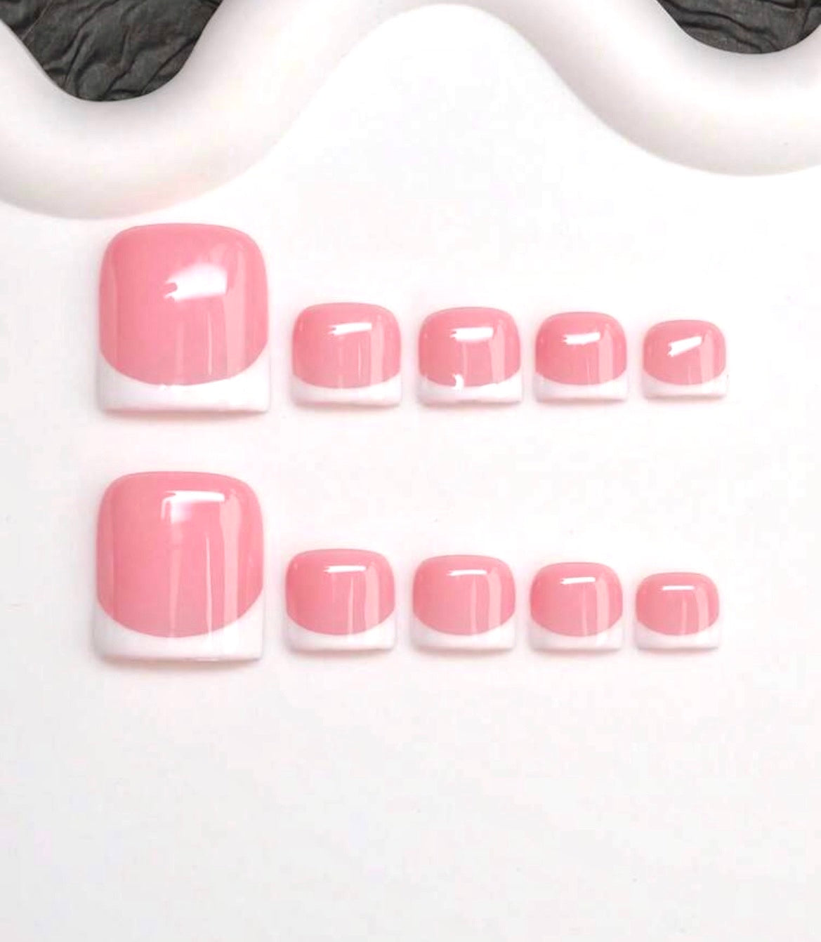 White Edge Nails