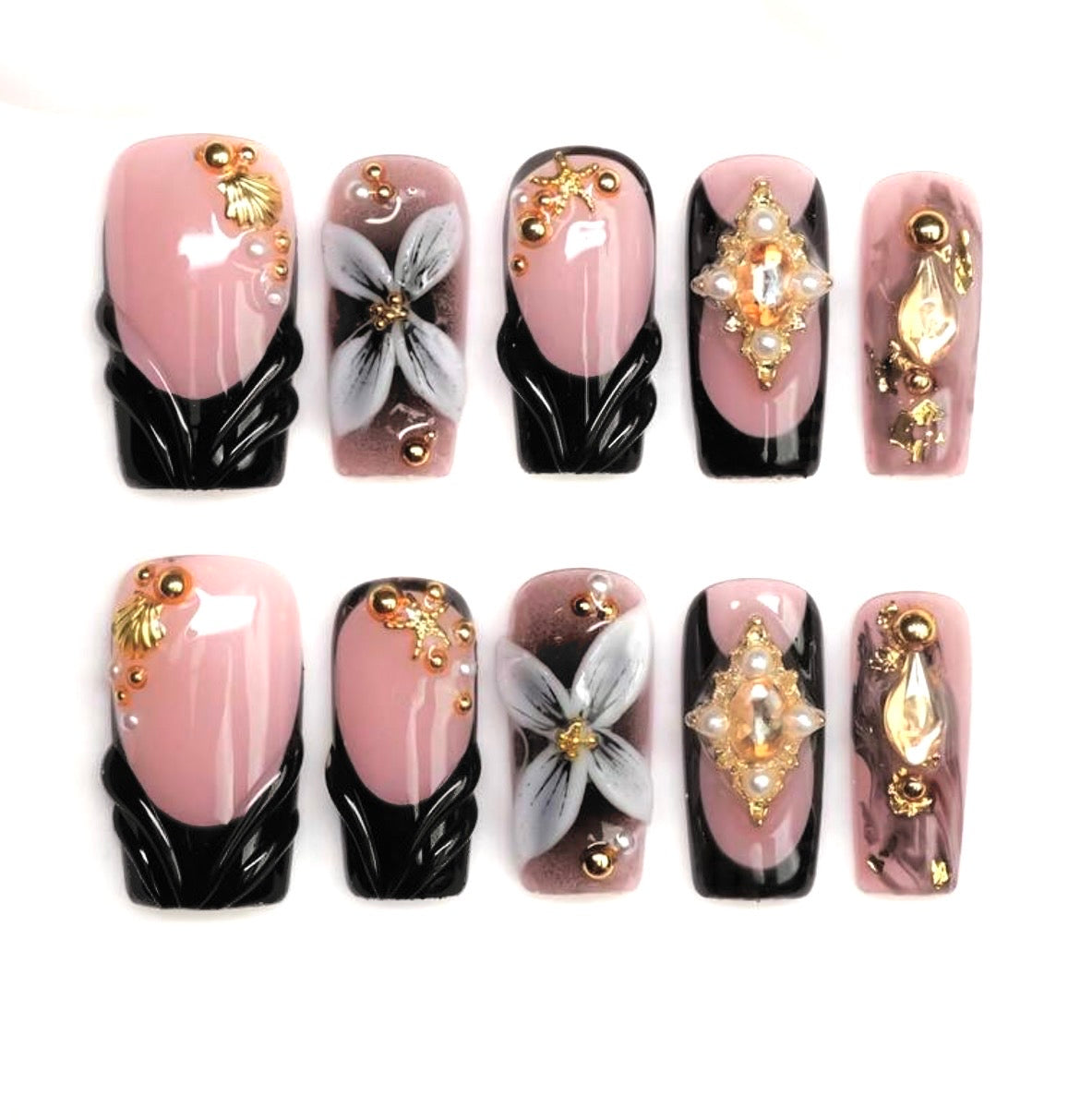 Black rhinestone