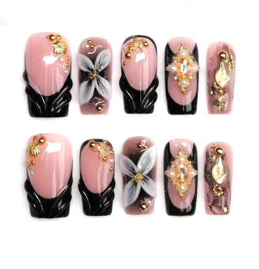 Black rhinestone