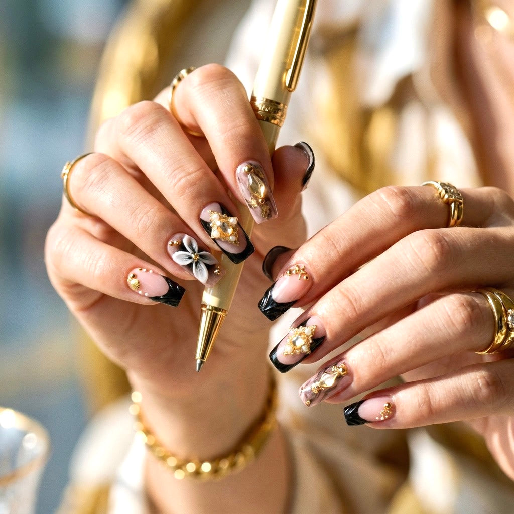 Black rhinestone